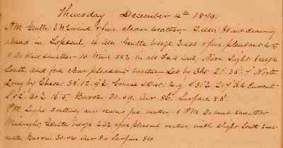 04 December 1879 journal entry